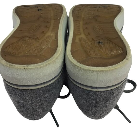 Keen Elsa LiteGray Wool Felt Sneakers Lace Up Casual Comfy Eco-Friendly Shoes - Picture 7 of 13